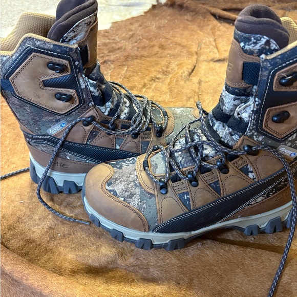 She Hunting Insulated Camouflage and Brown Hiking Boots - Picture 5 of 6